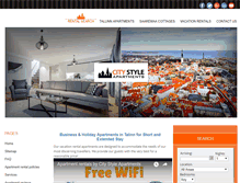 Tablet Screenshot of citystyleapartments.ee